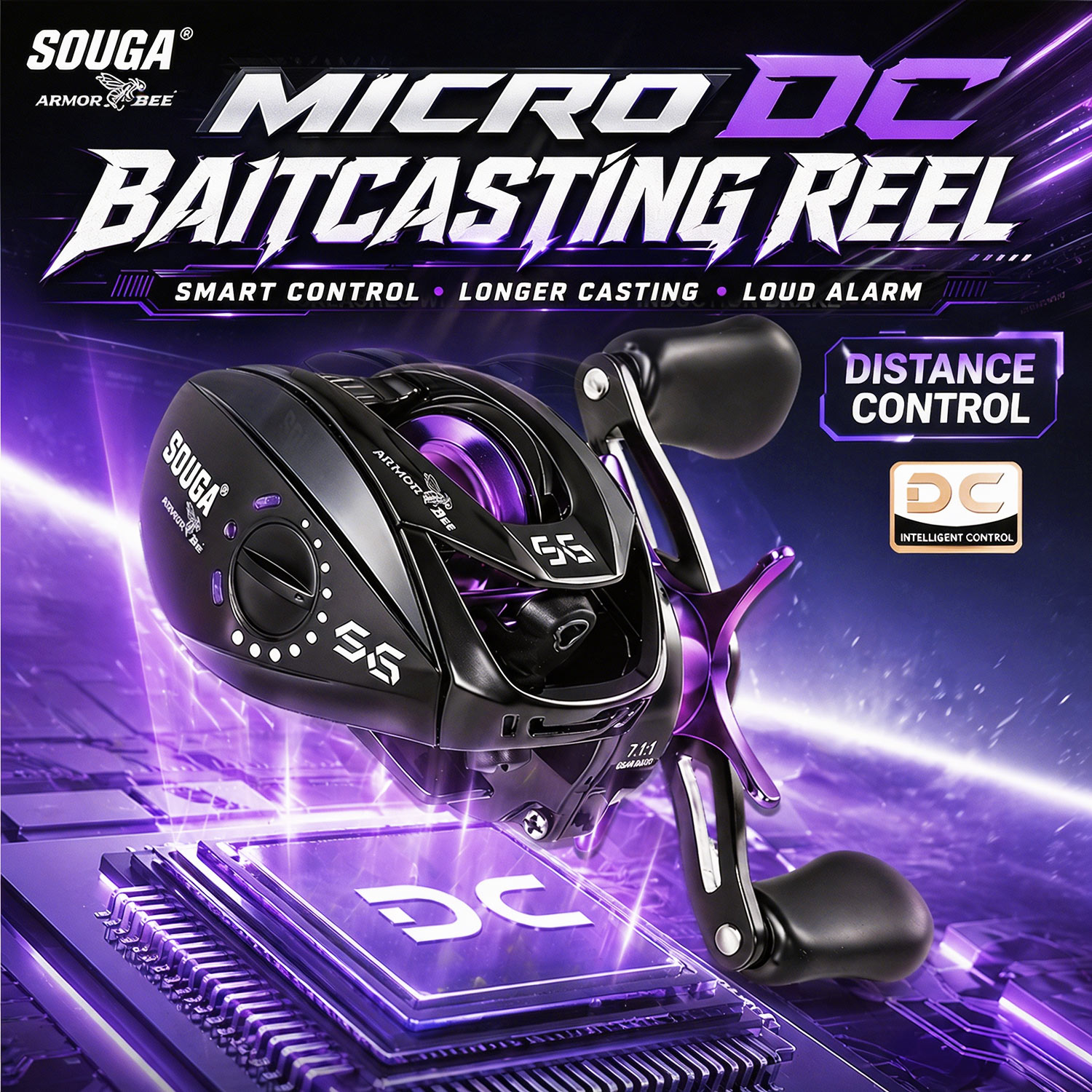 Kastking Reel Zephyr - Sougayilang Micro DC - Moulinet de