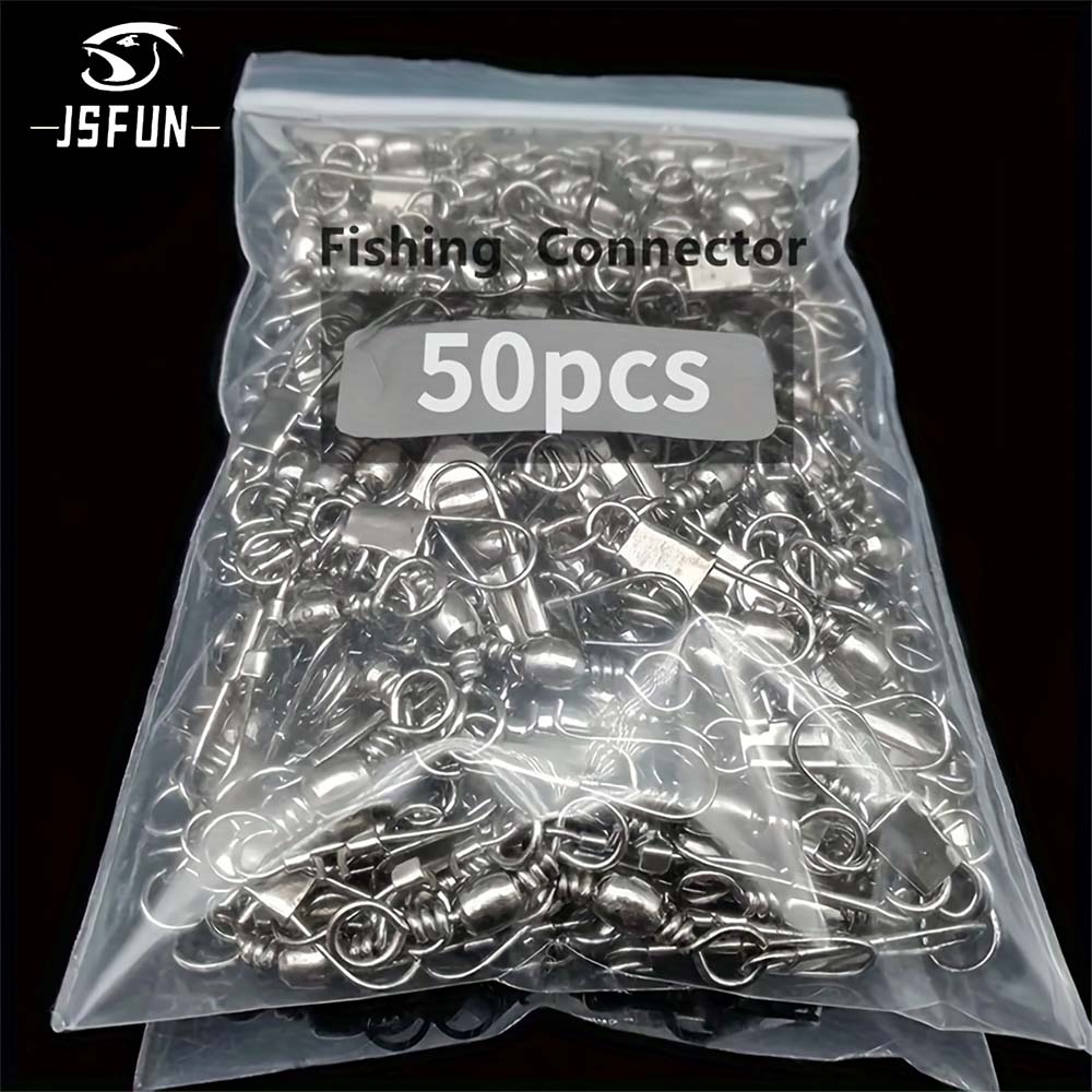 Fishing Lure Accessories - JSFUN 50 pièces connecteur de pêche