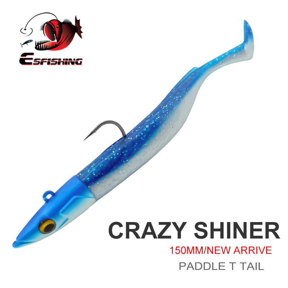 Fishing Lure Swimbait - ESFISHING Leurre Souple Crazy Paddle Tail