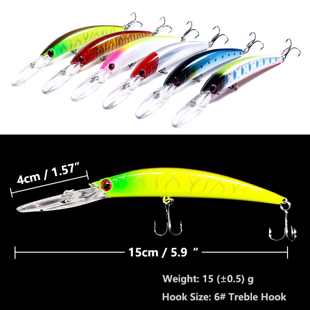 1 pièces 15 cm 15g plongée pro - Fishing Lure Jerkbait avis et prix