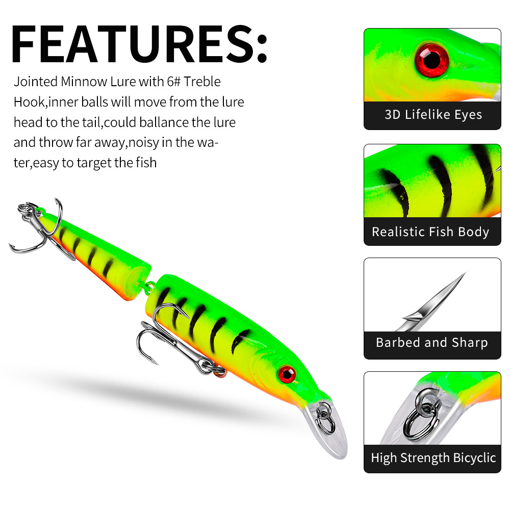1 pièces Multi Sections Wobble - Fishing Lure Spinnerbait avis et prix