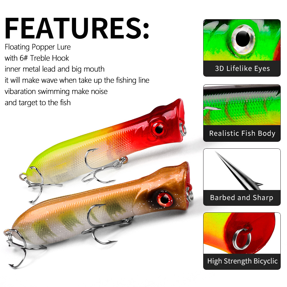 Popper premium à longue portée - Fishing Lure Popper avis et prix