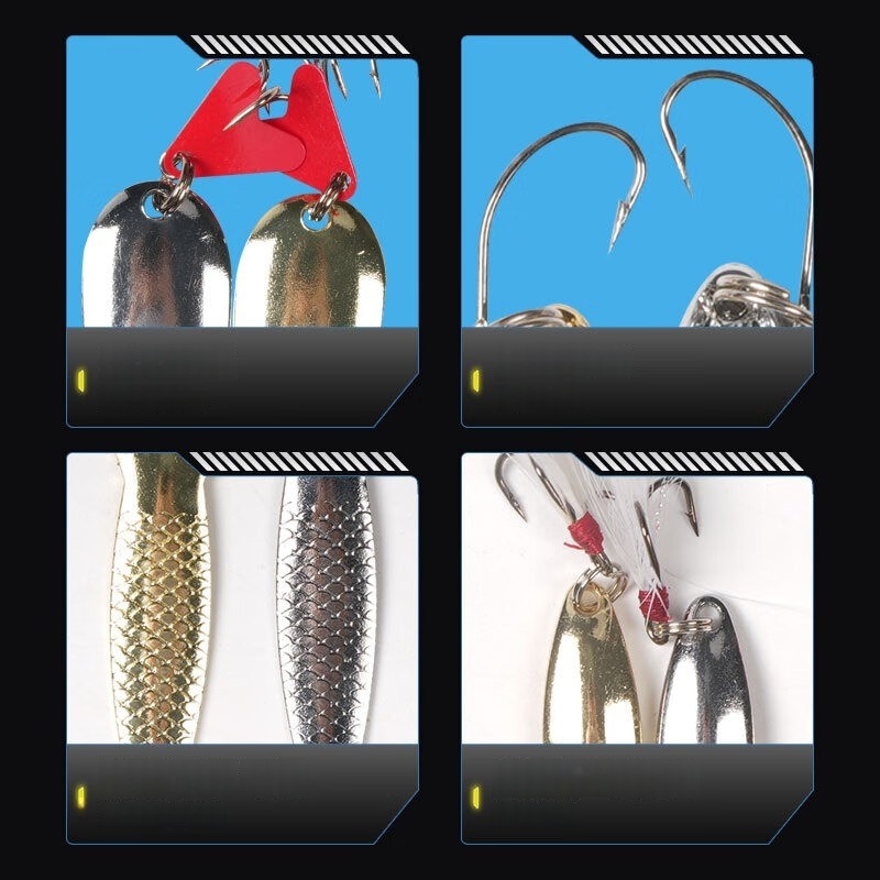Kit de leurres de pêche 16 piè - Fishing Lure Spinnerbait avis et prix