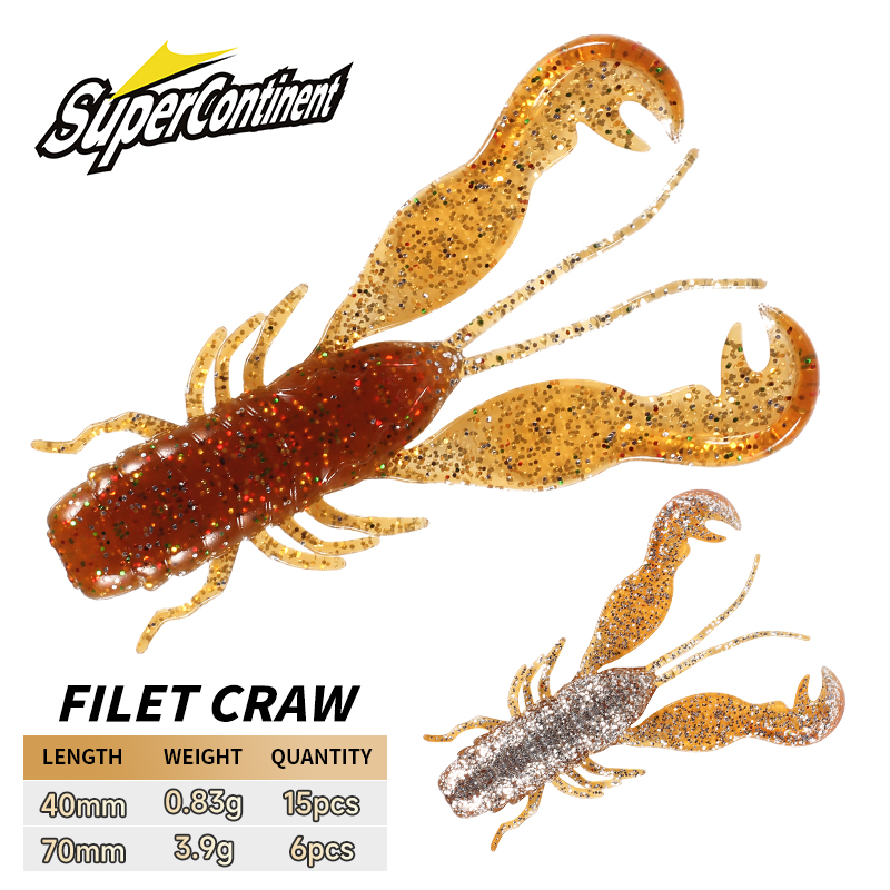 2023 Supercontinent Filet Craw - Fishing Lure Soft Plastic avis et prix